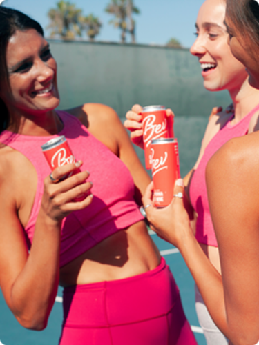 friends drinking Bev