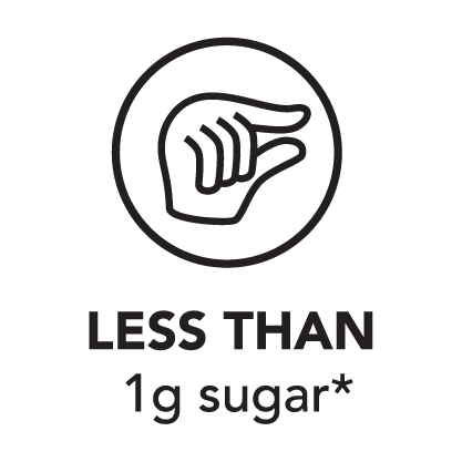 less than 1g sugar